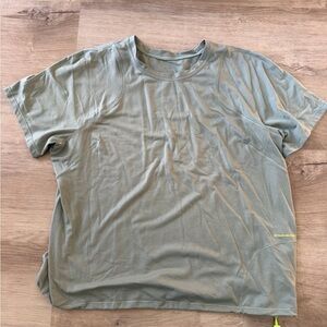 Lululemon Olive Short Sleeve Athletic Tee